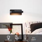 Lucide ATKIN - Bedlamp / Wandlamp - LED - 1x6W 3000K - Met, Verzenden, Nieuw