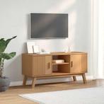 vidaXL Tv-meubel OLDEN 114x43x57 cm massief grenenhout bruin, Huis en Inrichting, Kasten | Televisiemeubels, Verzenden, Nieuw