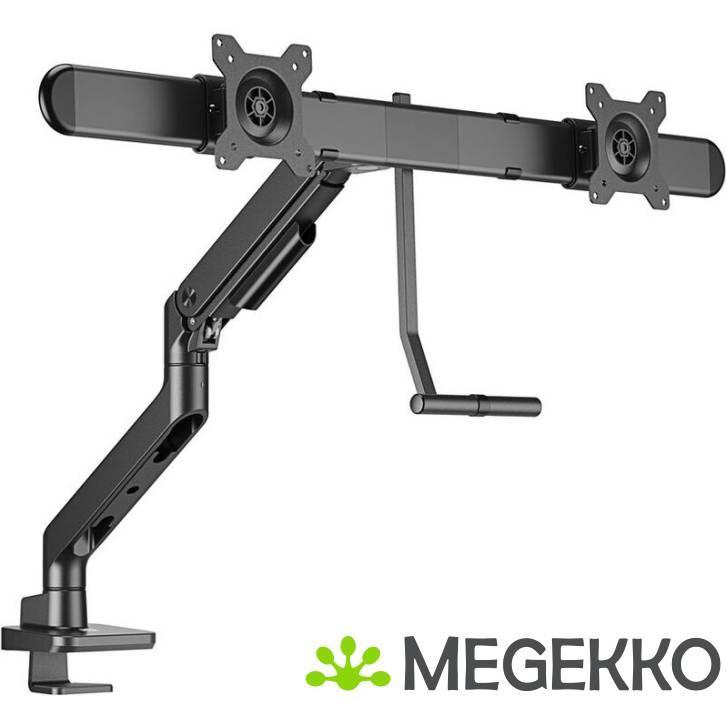 ACT Monitorarm max 32  office premium, gasveer, crossbar, 2, Computers en Software, Monitoren, Nieuw, Verzenden