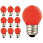 Calex LED kogellamp 240V 1W 12lm E27 Rood (E27 LED), Verzenden, Nieuw