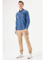 SALE -56% | Garcia Spijkerblouse blauw | OP=OP, Kleding | Heren, Overhemden, Nieuw, Verzenden