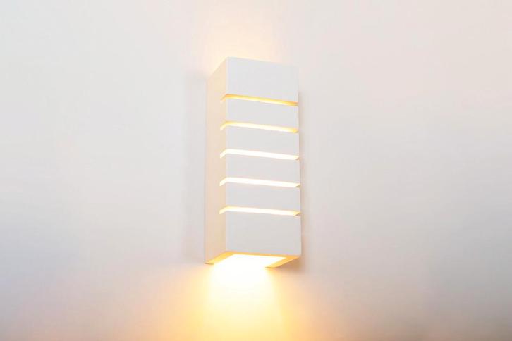 Integral wandlamp Rafina decoratief overschilderbaar gips..., Huis en Inrichting, Lampen | Overige, Nieuw, Ophalen of Verzenden