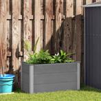vidaXL Plantenbak verhoogd 100x50x54 cm HKC grijs, Tuin en Terras, Bloembakken en Plantenbakken, 100 cm of meer, Verzenden, Nieuw