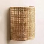 Rotan Wandlamp – Bohemian Sfeerverlichting voor Slaap, Huis en Inrichting, Lampen | Wandlampen, Verzenden, Nieuw