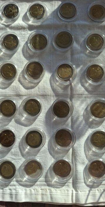 Griekenland. 2 Euro 2000/2018 (24 coins) (Zonder, Postzegels en Munten, Munten | Europa | Euromunten
