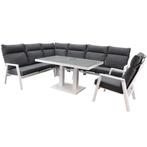 Pacific hoek dining loungeset 6 delig aluminium verstelbaar, Ophalen of Verzenden, Nieuw, Aluminium
