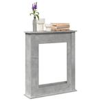 vidaXL Haardombouw 75x20x87,5 cm bewerkt hout betongrijs, Verzenden, Nieuw