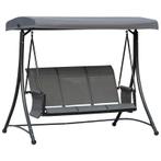 TRUUSK 3-zits Tuinschommel Met Luifel, Schommelbank Met Plan, Tuin en Terras, Tuinstoelen, Verzenden, Nieuw