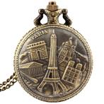 Fako - Zakhorloge - XXL - Parijs - Ø 47mm - Bronskleurig, Sieraden, Tassen en Uiterlijk, Horloges | Heren, Verzenden, Nieuw