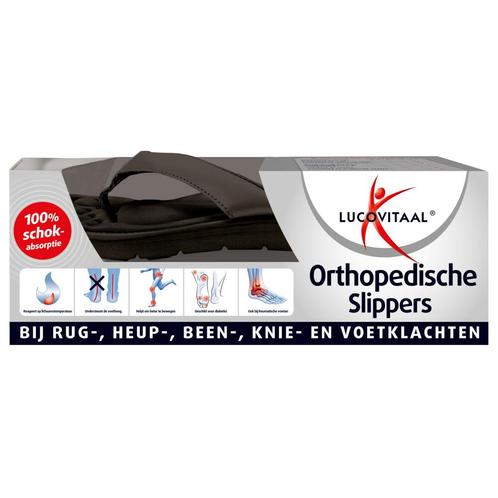 Lucovitaal Orthopedische Slipper Zwart maat 37/38 1 paar, Kleding | Dames, Overige Dameskleding, Nieuw, Verzenden