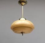 Plafondlamp - Glas, Messing, Antiek en Kunst