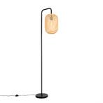 Oosterse vloerlamp bamboe - Yvonne, Huis en Inrichting, Lampen | Vloerlampen, Nieuw, Overige stijlen