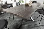 Massieve industrieele eettafel GALAXIE 200cm grijs, Huis en Inrichting, Tafels | Eettafels, Ophalen of Verzenden, Nieuw