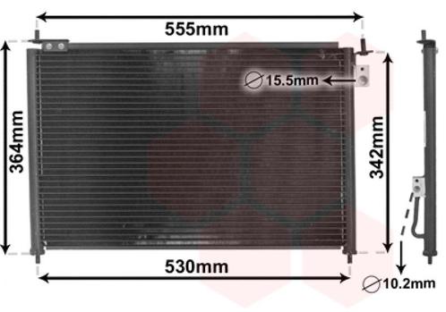LUCHTCONDENSATOR VOOR HONDA CIVIC 1999-2001 80110S6FE01, Auto-onderdelen, Airco en Verwarming, Nieuw, Ophalen of Verzenden