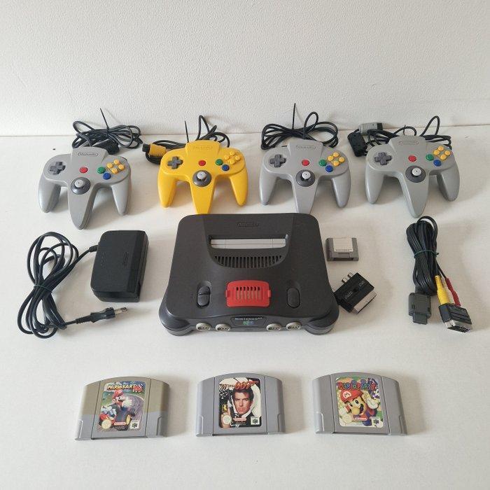 Nintendo - N64 - with Expansion Pack + 4 official, Spelcomputers en Games, Spelcomputers | Overige Accessoires