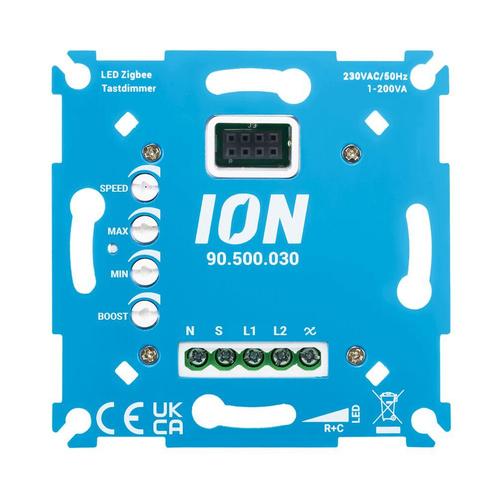 ION Industries LED Zigbee Tastdimmer 200 Watt - 90.500.030, Doe-het-zelf en Verbouw, Elektra en Kabels, Nieuw, Ophalen of Verzenden
