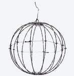 Twinkle bol metalen frame bal globe met 140 led timer zwart, Huis en Inrichting, Ophalen of Verzenden, Nieuw