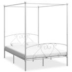 vidaXL Hemelbedframe metaal wit 140x200 cm, Huis en Inrichting, Slaapkamer | Bedden, Verzenden, Wit, 140 cm, 200 cm