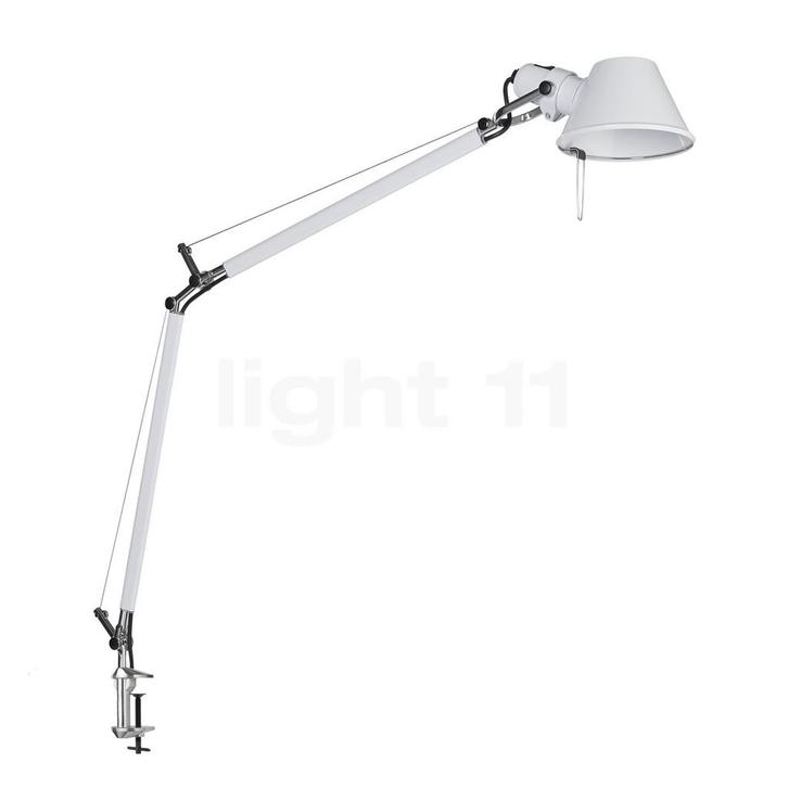 Artemide Tolomeo Tavolo, wit - met tafelklem (Tafellampen), Huis en Inrichting, Lampen | Tafellampen, Nieuw, Verzenden