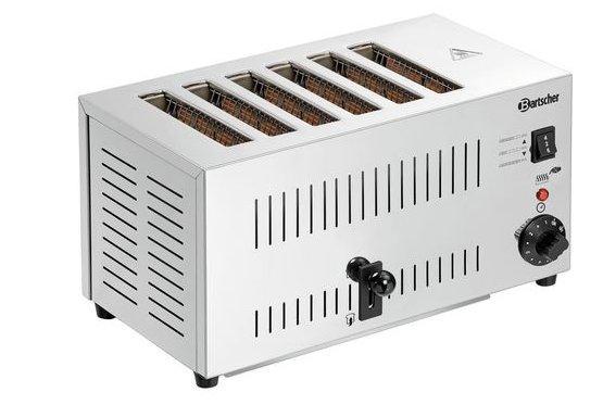 Bartscher Toaster RVS | 6 sleuven, Zakelijke goederen, Horeca | Keukenapparatuur, Verzenden