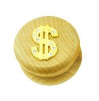 Houten Kruidengrinder Ø55mm Dollar, Verzamelen, Rookartikelen, Aanstekers en Luciferdoosjes, Nieuw, Ophalen of Verzenden