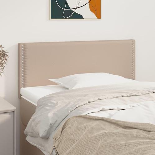 vidaXL Hoofdbord 100x5x78/88 cm kunstleer cappuccinokleurig, Huis en Inrichting, Slaapkamer | Bedden, Bruin, Nieuw, Overige materialen