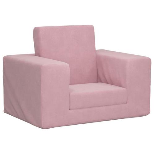 vidaXL Kinderslaapbank zacht pluche roze, Kinderen en Baby's, Kinderkamer | Overige Meubels, Nieuw, Verzenden