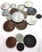 Wereld. Collection of 18 coins incl. silver and restrikes