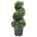 vidaXL Kunstplant met pot buxus spiraal 59 cm groen, Verzenden, Nieuw