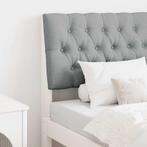 vidaXL Gestoffeerd hoofdbord Lichtgrijs 75 cm Massief, Verzenden, Nieuw, Wit, Hout