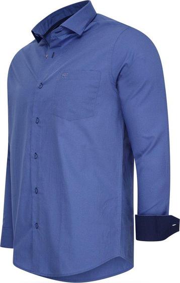 2dekans | Cappuccino Italia - L - Overhemd - Blauw beschikbaar voor biedingen