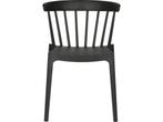 WOOOD Bliss - Eetkamerstoel - Kunststof - Zwart - 75x52x53, Huis en Inrichting, Stoelen, Verzenden, Zo goed als nieuw