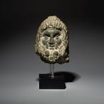 Oud-Egyptisch Steen Hoofd van een beeldhouwwerk van de god