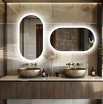 Ovale LED Badkamerspiegel –Touchscreen, Anticondens en Backl, Verzenden, Nieuw