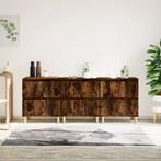 vidaXL Dressoirs 3 st 60x35x70 cm bewerkt hout gerookt, Huis en Inrichting, Kasten | Dressoirs, Verzenden, Nieuw, 50 tot 100 cm