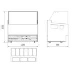 CombiSteel Schepijsvitrine | PHUKET | 285L | 9x 5L | Geforce, Witgoed en Apparatuur, Ophalen of Verzenden, Nieuw