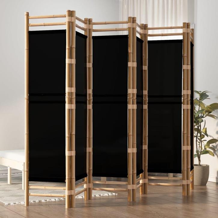 vidaXL Kamerscherm 6-panelen inklapbaar 240 cm bamboe en, Huis en Inrichting, Woonaccessoires | Kamerschermen, Nieuw, Verzenden