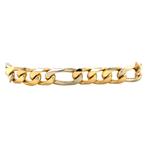 Gouden heren armband figaro 21 cm 14 krt, Sieraden, Tassen en Uiterlijk, Armbanden, Nieuw, Verzenden