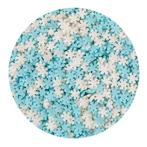 BrandNewCake Confetti Sneeuwvlokken Blauw/Wit 500gr., Hobby en Vrije tijd, Taarten en Cupcakes maken, Nieuw, Verzenden