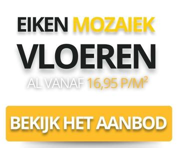 Eiken Mozaïek Parket - Mozaiek va. €17,-. ALL-IN va. €74,- beschikbaar voor biedingen