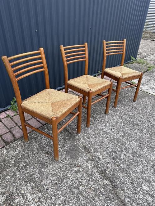 3 x vintage teak eetkamerstoelen stoel, Huis en Inrichting, Stoelen