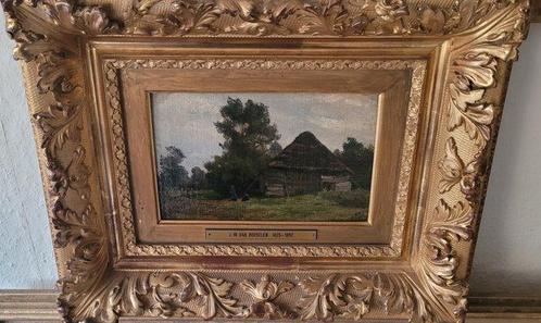 Jan Willem van Borselen (1825-1892 ) - Kinderen voor veluwse, Antiek en Kunst, Kunst | Schilderijen | Klassiek