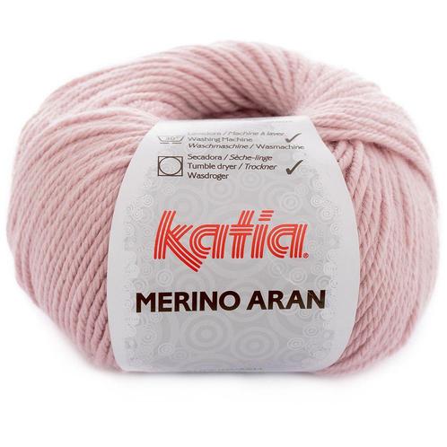 Katia Merino Aran - 53 poederroze - Merinogaren, Hobby en Vrije tijd, Breien en Haken, Ophalen of Verzenden