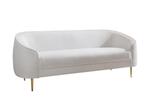 Design 3-zits loungebank DIVA 205cm wit Boucle 3-zits, Ophalen of Verzenden, Nieuw