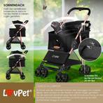 LOVPET® Hondenbuggy 2in1 Huisdieren - Wandelwagen - Zwart, Verzenden, Nieuw