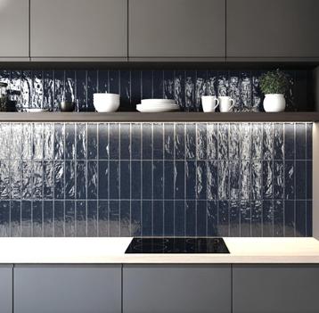 Wandtegel Antraciet 7x25cm (Muurtegels, Afbouwmaterialen) beschikbaar voor biedingen