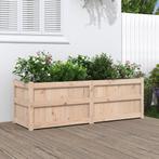 vidaXL Plantenbak 150x50x50 cm massief grenenhout, 100 cm of meer, Verzenden, Nieuw, Hout