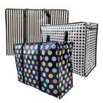Big Shopper Boodschappentas Modern - 60 x 45 cm - Set van 3, Sieraden, Tassen en Uiterlijk, Tassen | Reistassen en Weekendtassen