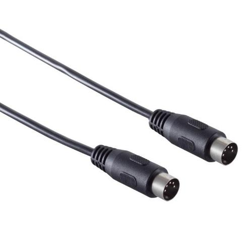 DIN 5-pins audiokabel / zwart - 1 meter, Audio, Tv en Foto, Overige Audio, Tv en Foto, Ophalen of Verzenden