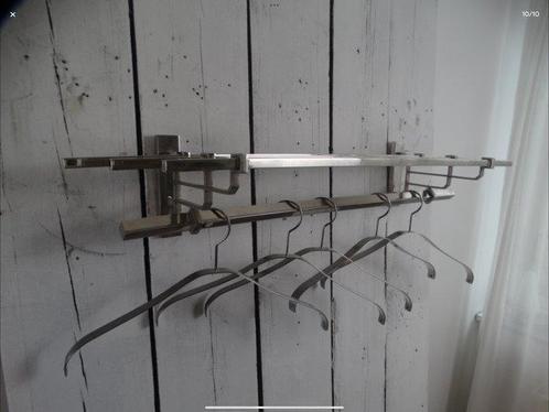 Kapstok - Chroom - Verchroomde treinkapstok incl vijf, Antiek en Kunst, Kunst | Designobjecten